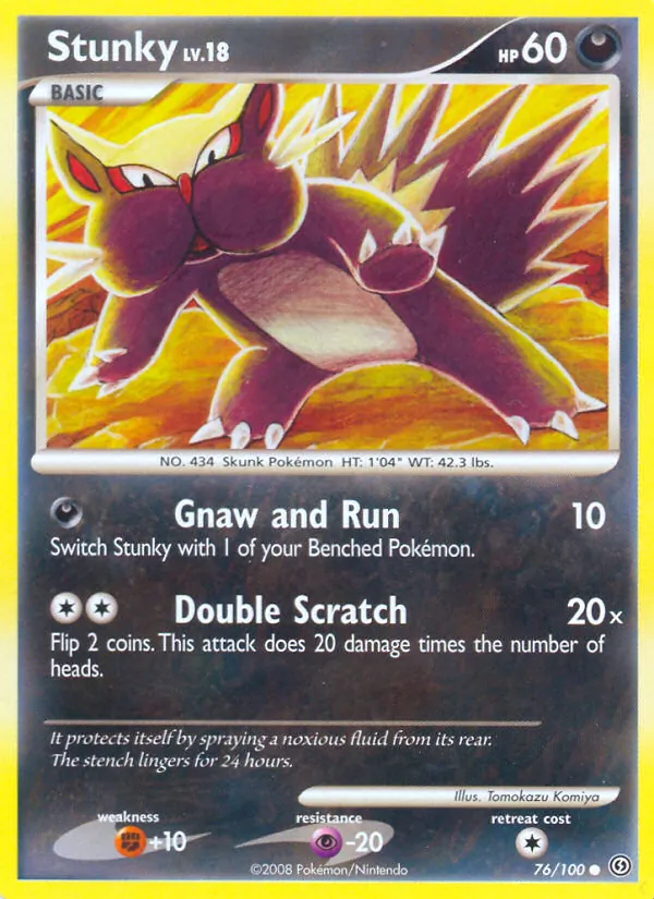Carta Stunky, número 76/100 da coleção Stormfront