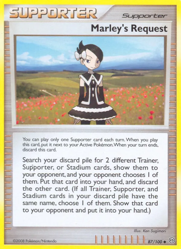 Carta Marley's Request, número 87/100 da coleção Stormfront