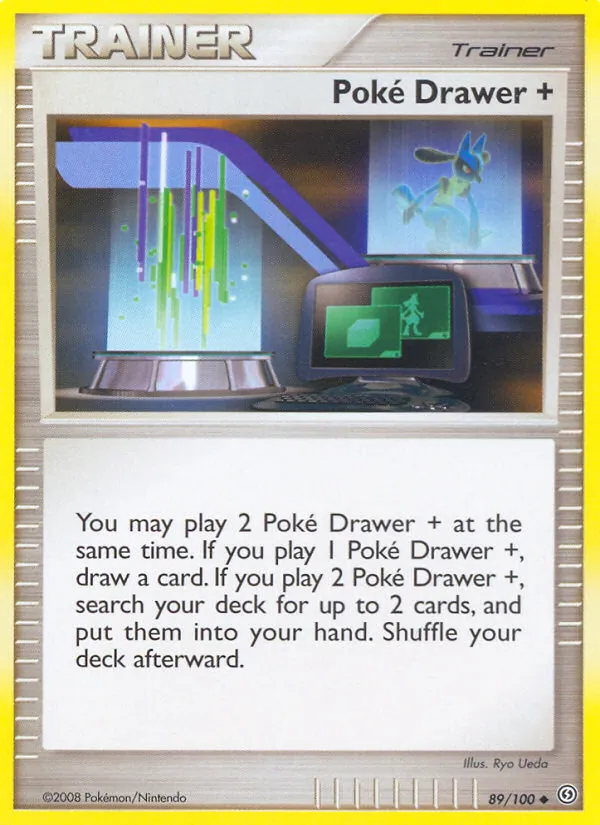 Carta Poké Drawer +, número 89/100 da coleção Stormfront