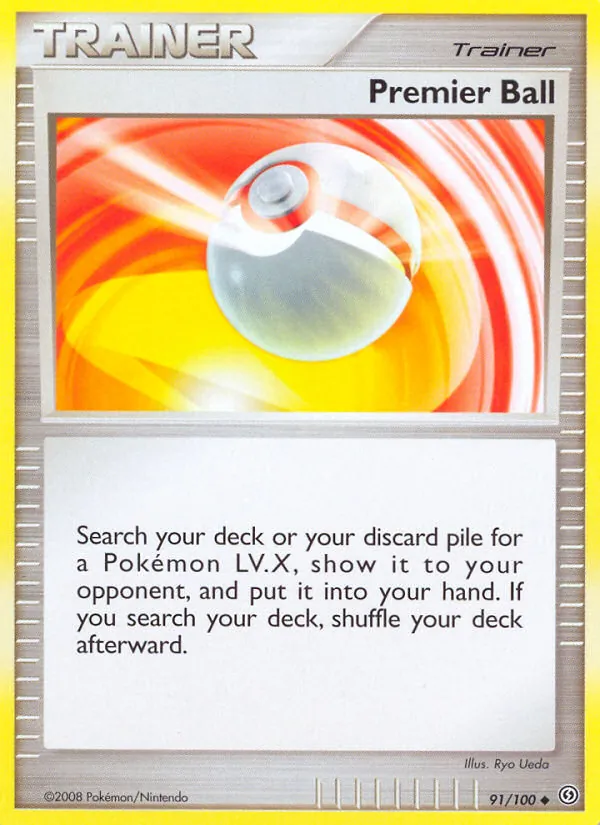 Carta Premier Ball, número 91/100 da coleção Stormfront