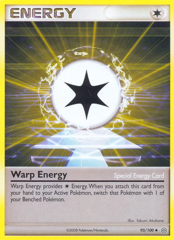Carta Warp Energy, número 95/100 da coleção Stormfront