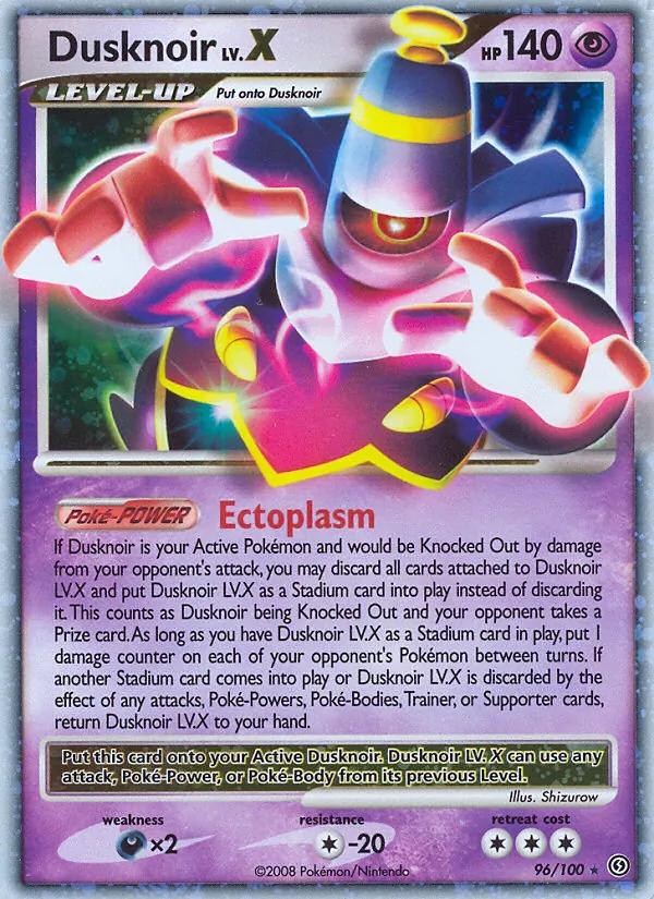 Carta Dusknoir, número 96/100 da coleção Stormfront