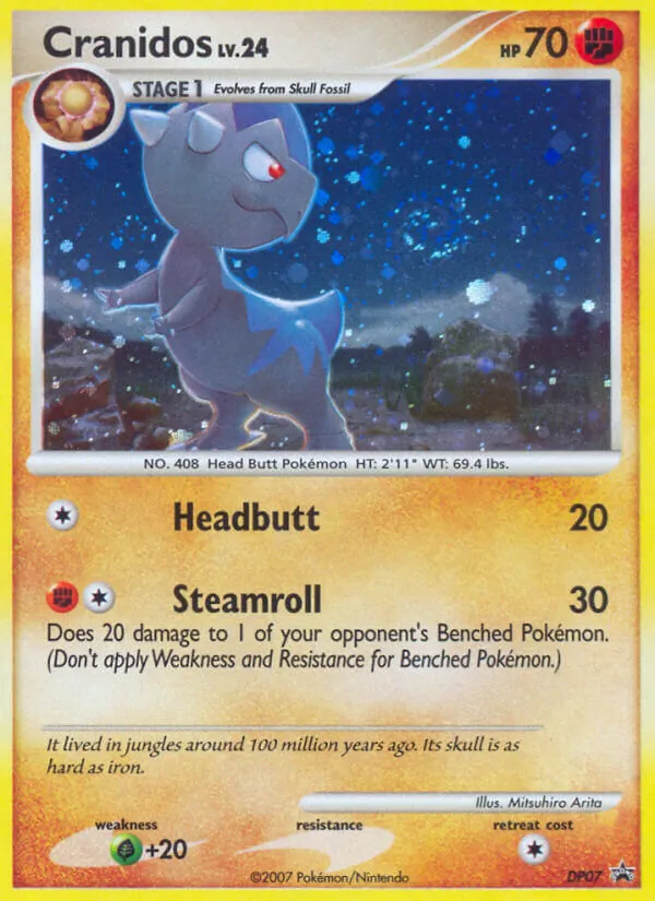Carta Cranidos, número DP07/56 da coleção DP Black Star Promos
