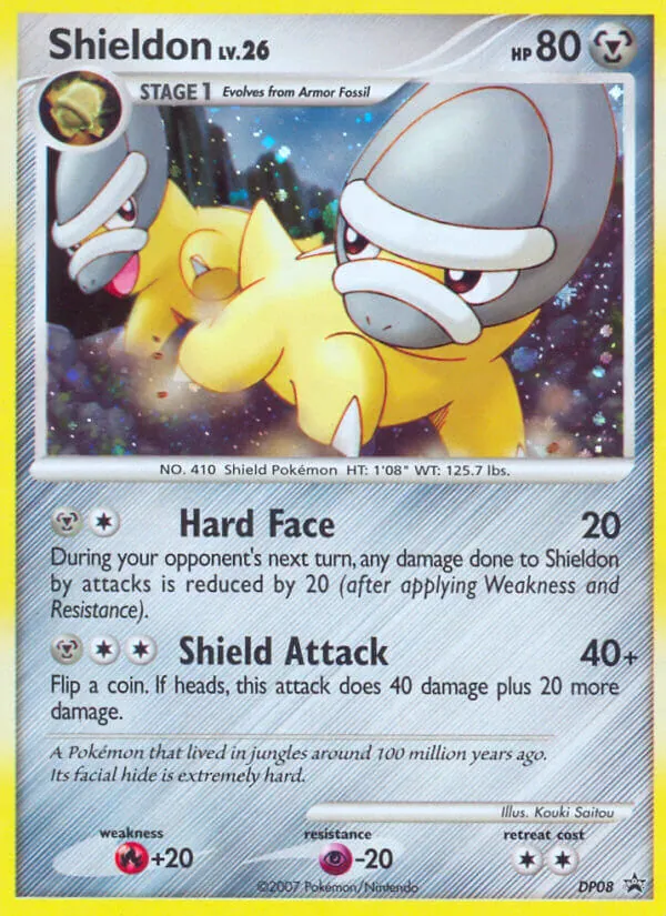 Carta Shieldon, número DP08/56 da coleção DP Black Star Promos