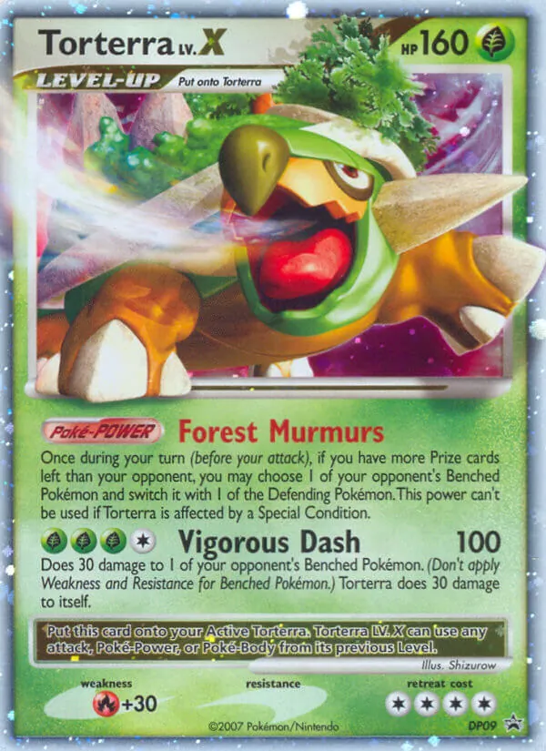 Carta Torterra, número DP09/56 da coleção DP Black Star Promos