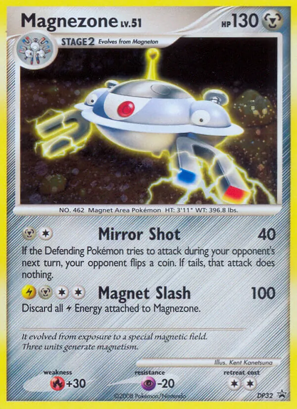 Carta Magnezone, número DP32/56 da coleção DP Black Star Promos