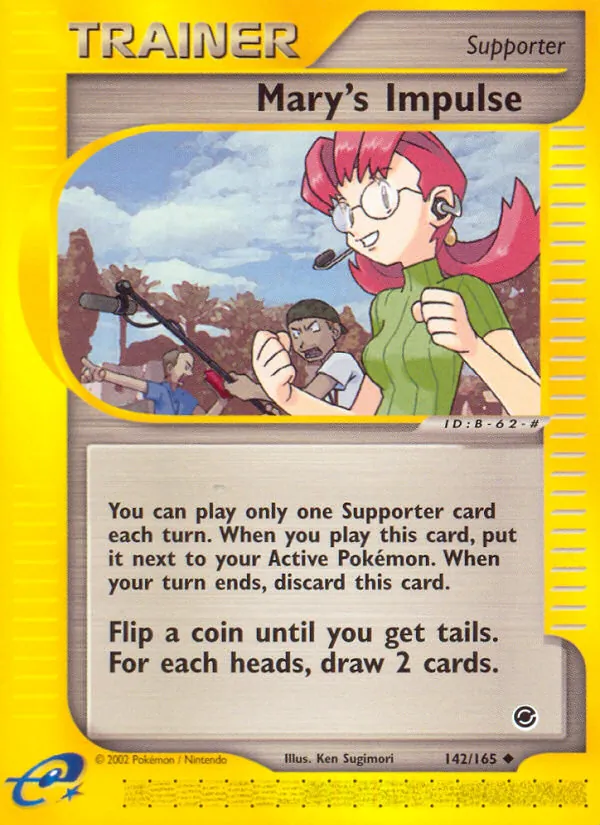 Carta Mary's Impulse, número 142/165 da coleção Expedition Base Set