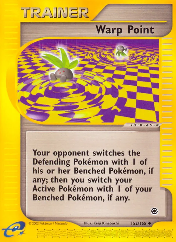 Carta Warp Point, número 152/165 da coleção Expedition Base Set