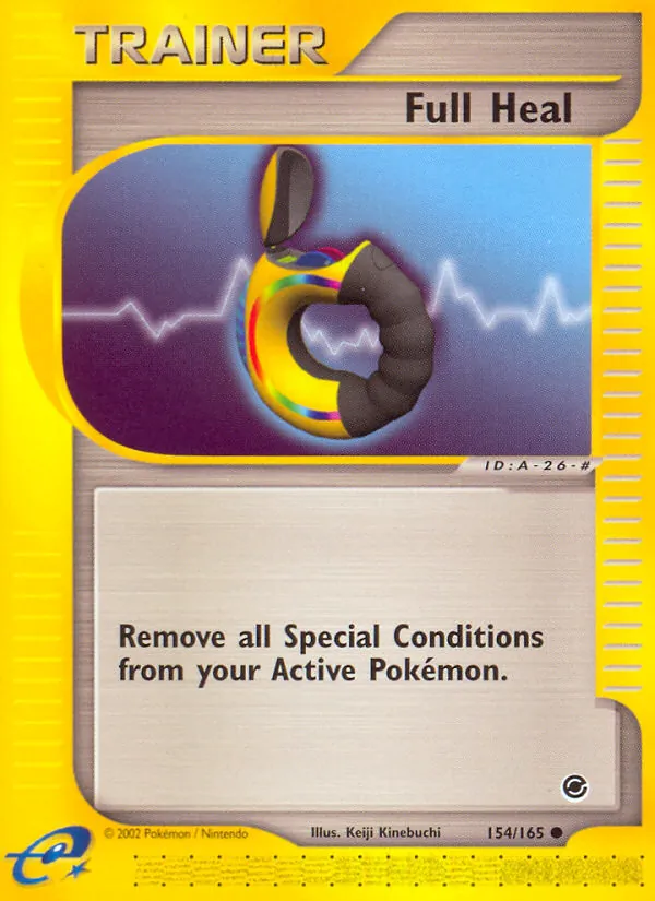 Carta Full Heal, número 154/165 da coleção Expedition Base Set