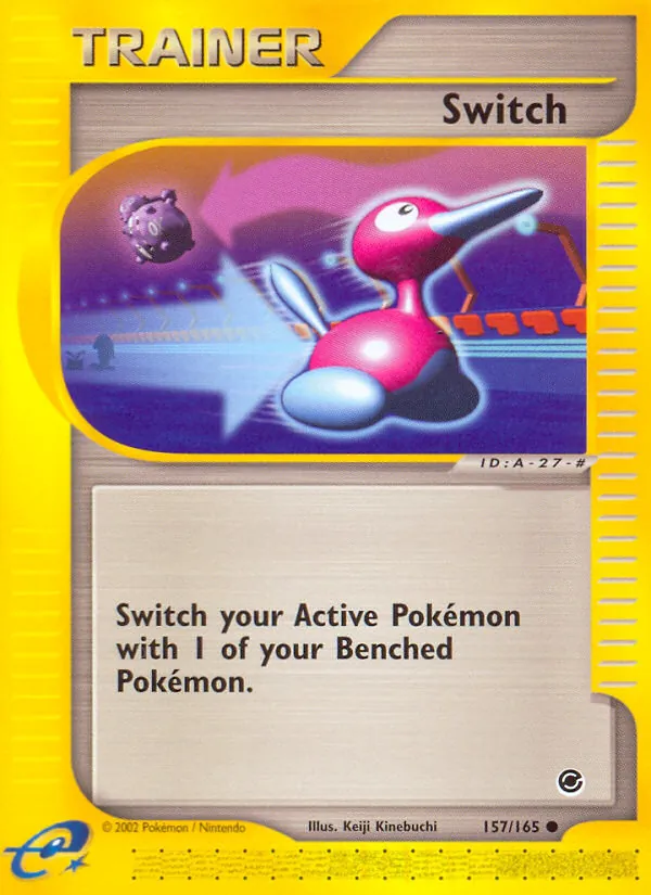 Carta Switch, número 157/165 da coleção Expedition Base Set