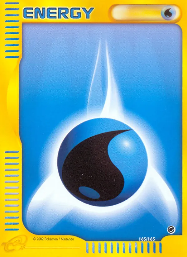 Carta Water Energy, número 165/165 da coleção Expedition Base Set