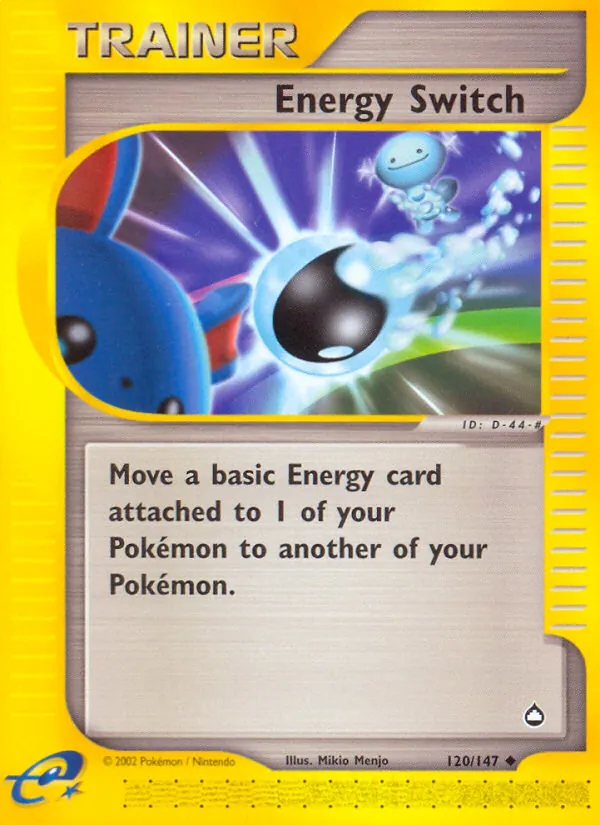 Carta Energy Switch, número 120/147 da coleção Aquapolis