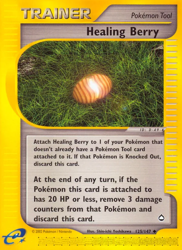 Carta Healing Berry, número 125/147 da coleção Aquapolis