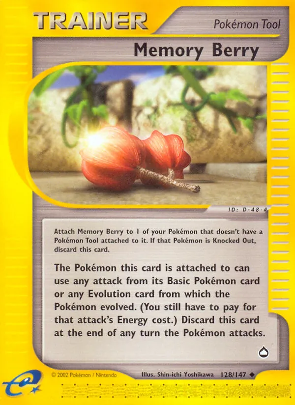 Carta Memory Berry, número 128/147 da coleção Aquapolis