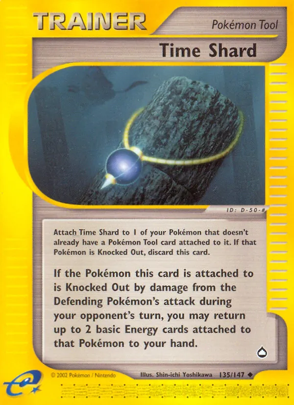Carta Time Shard, número 135/147 da coleção Aquapolis