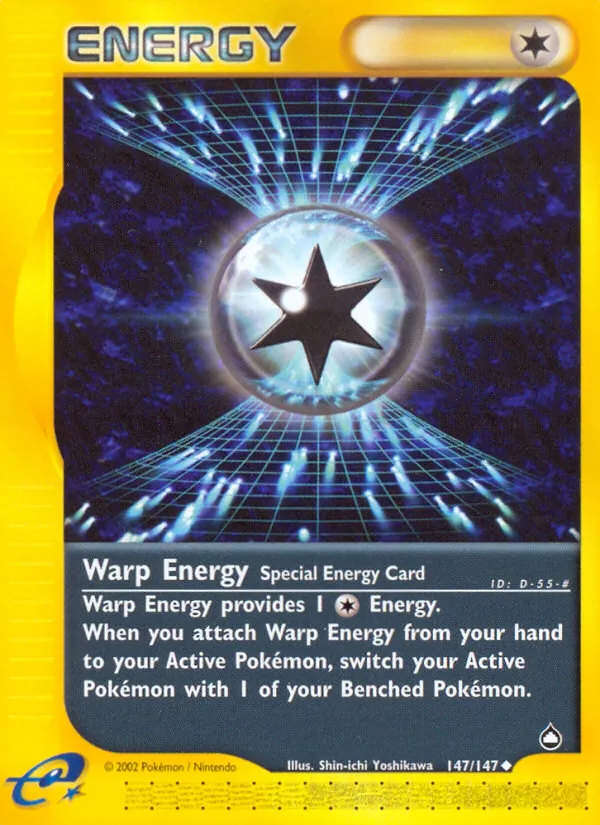 Carta Warp Energy, número 147/147 da coleção Aquapolis