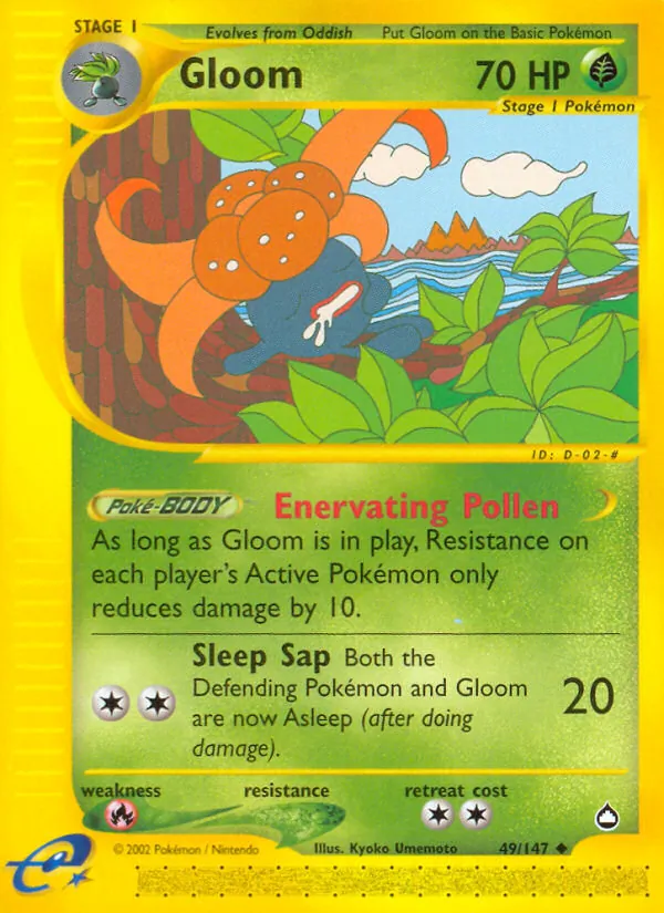Carta Gloom, número 49/147 da coleção Aquapolis