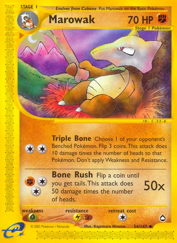 Carta Marowak, número 54/147 da coleção Aquapolis
