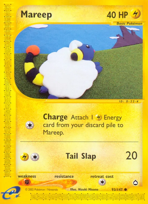 Carta Mareep, número 93/147 da coleção Aquapolis