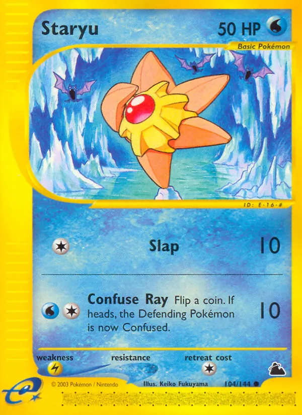 Carta Staryu, número 104/144 da coleção Skyridge
