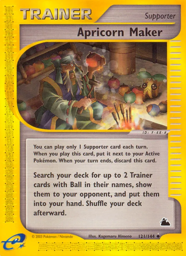 Carta Apricorn Maker, número 121/144 da coleção Skyridge