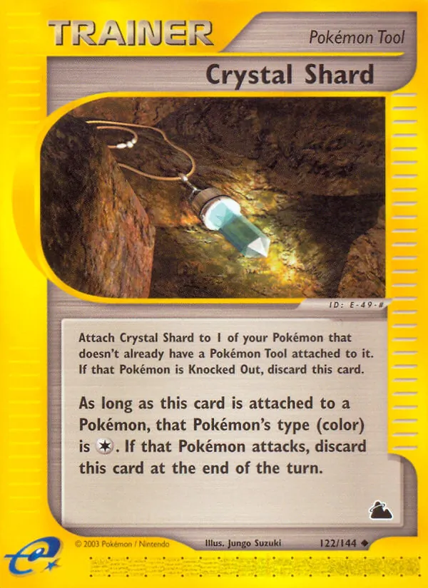 Carta Crystal Shard, número 122/144 da coleção Skyridge