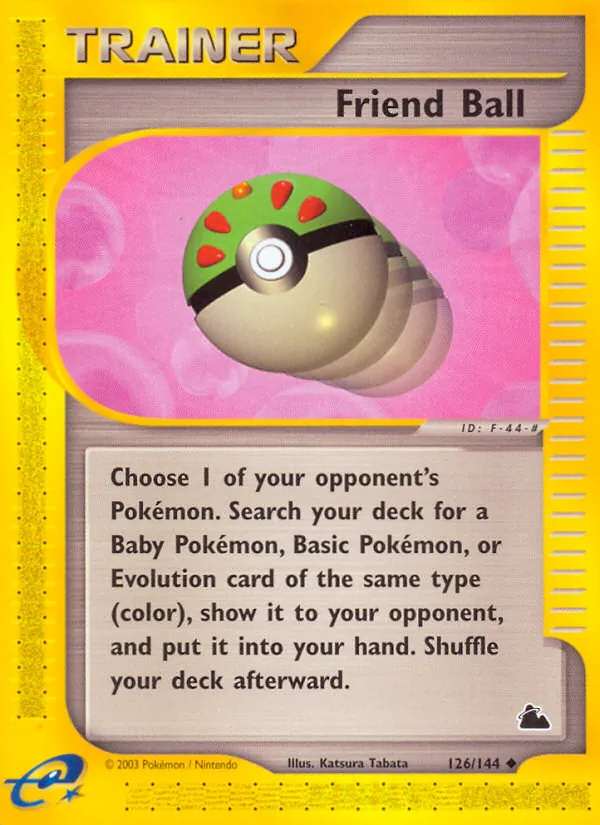 Carta Friend Ball, número 126/144 da coleção Skyridge