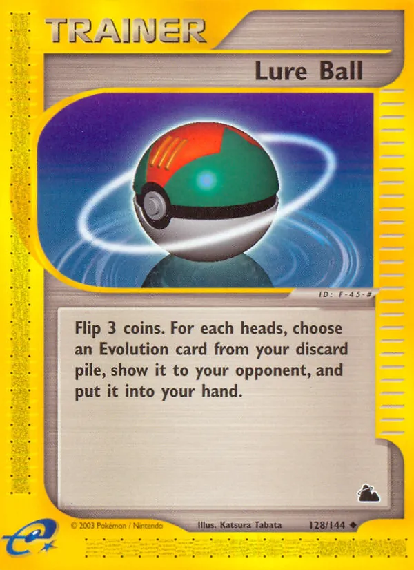 Carta Lure Ball, número 128/144 da coleção Skyridge