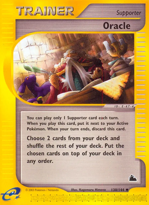 Carta Oracle, número 138/144 da coleção Skyridge