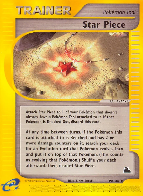 Carta Star Piece, número 139/144 da coleção Skyridge