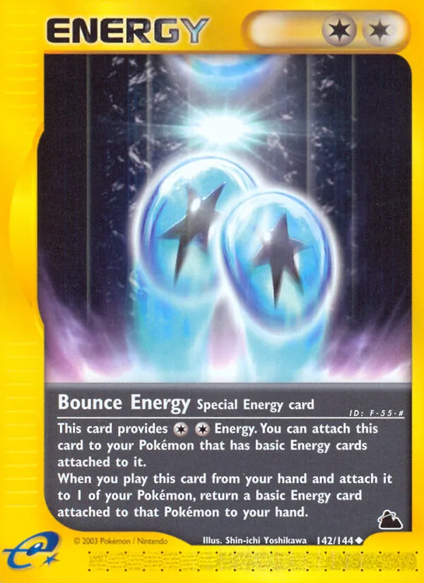 Carta Bounce Energy, número 142/144 da coleção Skyridge