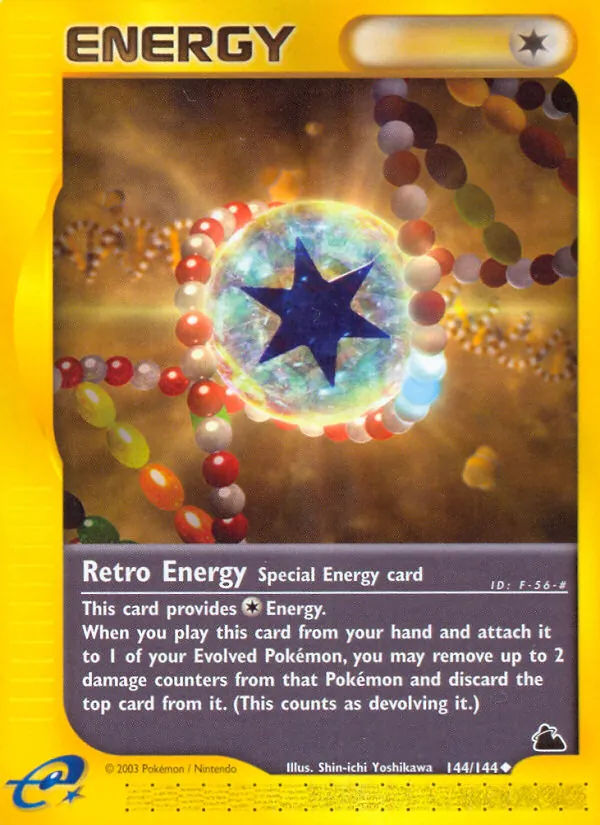 Carta Retro Energy, número 144/144 da coleção Skyridge