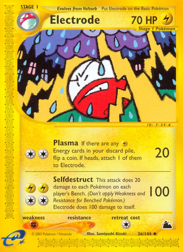 Carta Electrode, número 36/144 da coleção Skyridge
