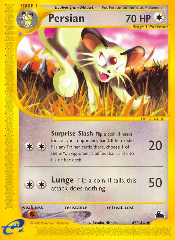 Carta Persian, número 42/144 da coleção Skyridge
