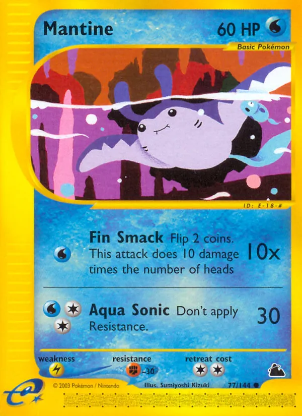 Carta Mantine, número 77/144 da coleção Skyridge