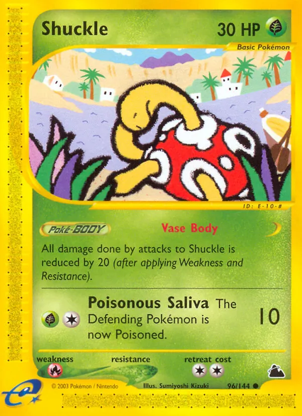 Carta Shuckle, número 96/144 da coleção Skyridge