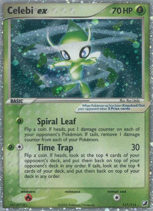 Carta Celebi ex, número 117/115 da coleção EX Forças Ocultas