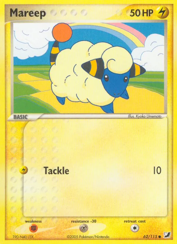 Carta Mareep, número 62/115 da coleção EX Forças Ocultas
