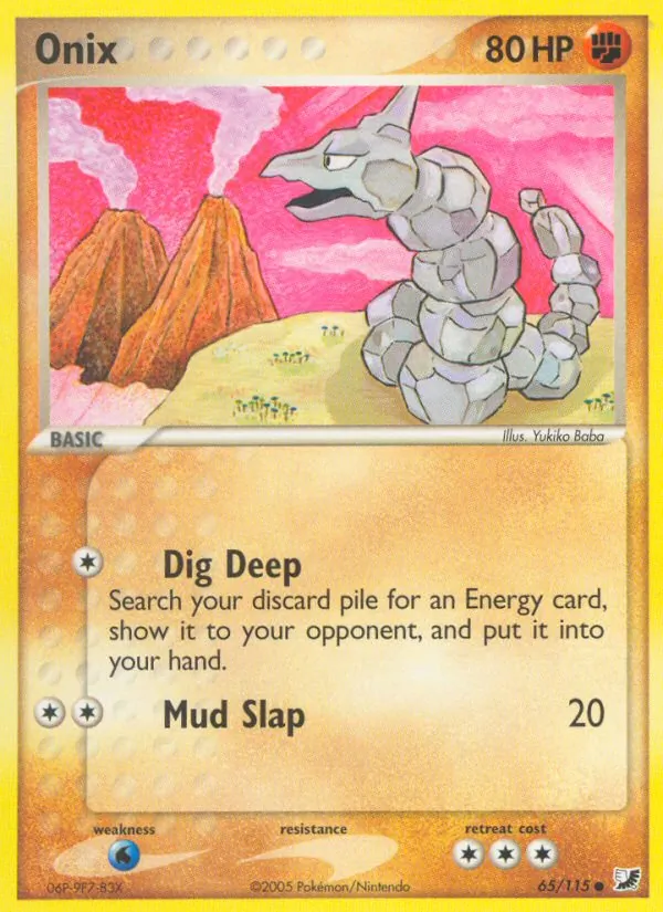 Carta Onix, número 65/115 da coleção EX Forças Ocultas