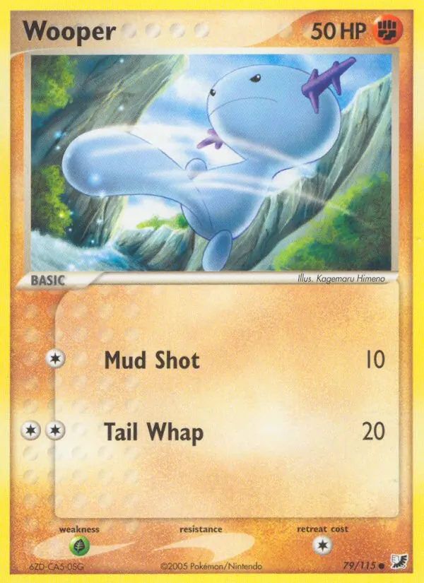 Carta Wooper, número 79/115 da coleção EX Forças Ocultas