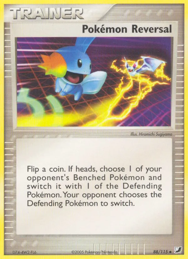 Carta Pokémon Reversal, número 88/115 da coleção EX Forças Ocultas