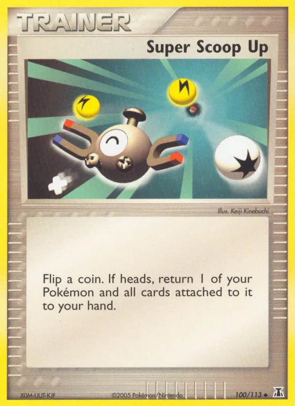 Carta Super Scoop Up, número 100/113 da coleção Delta Species
