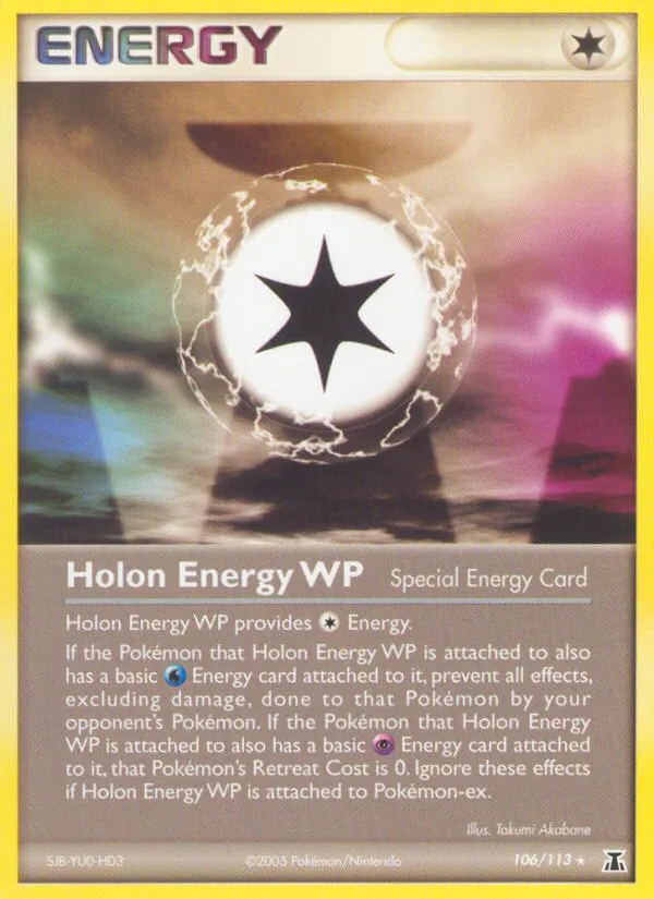 Carta Holon Energy WP, número 106/113 da coleção Delta Species