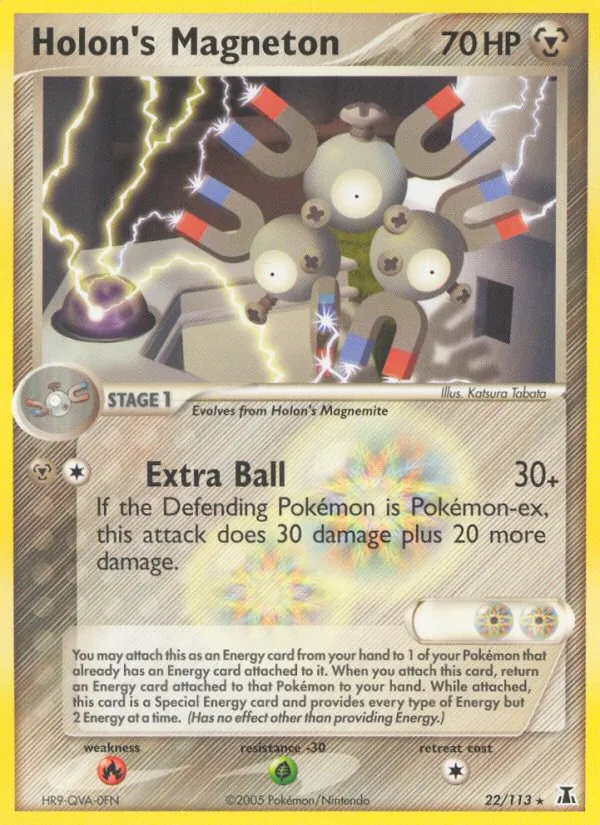 Carta Holon's Magneton, número 22/113 da coleção Delta Species