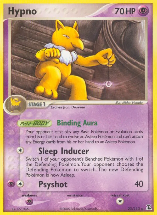 Carta Hypno, número 23/113 da coleção Delta Species