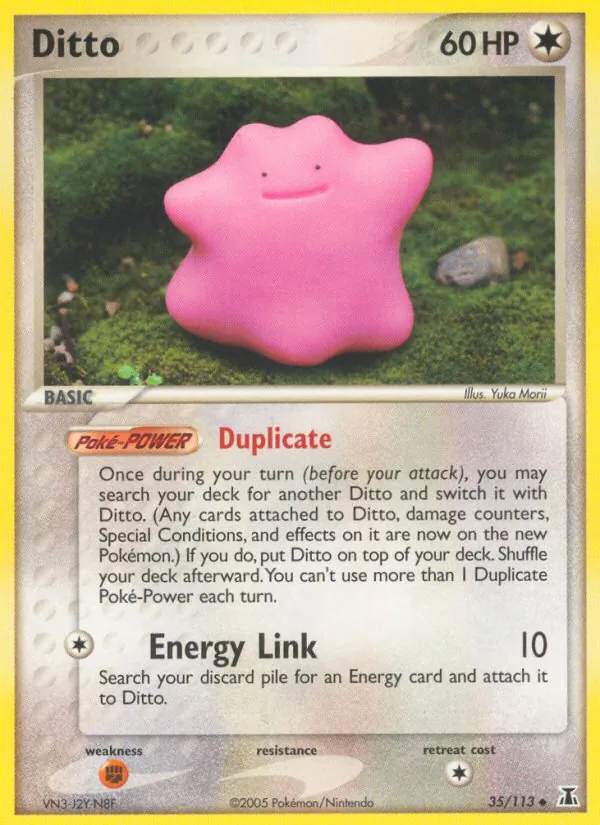 Carta Ditto, número 35/113 da coleção Delta Species