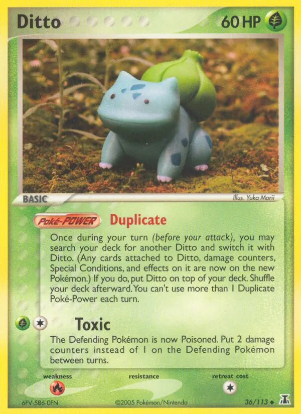 Carta Ditto, número 36/113 da coleção Delta Species