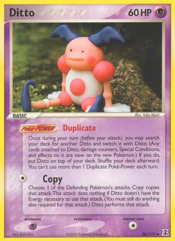 Carta Ditto, número 38/113 da coleção Delta Species