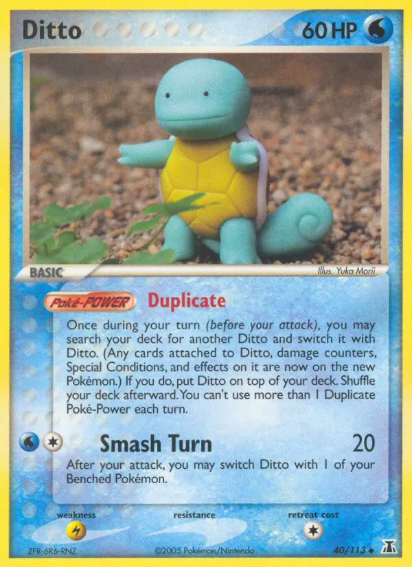 Carta Ditto, número 40/113 da coleção Delta Species