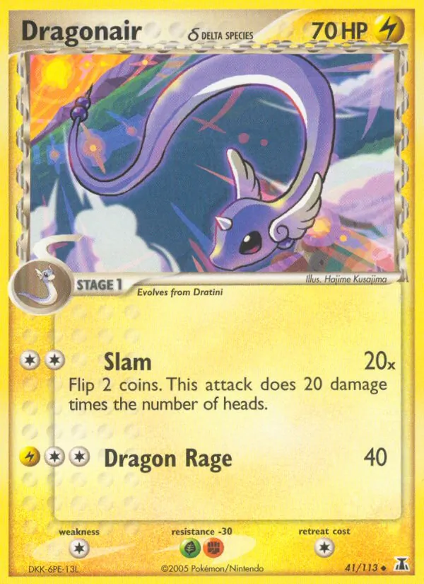 Carta Dragonair δ, número 41/113 da coleção Delta Species